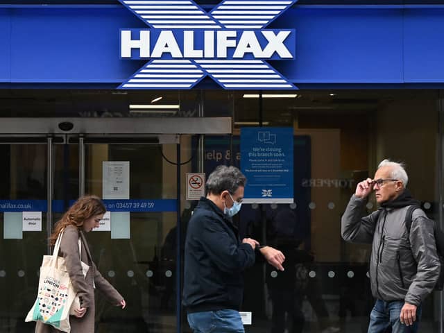 Lloyds Banking Group is shuttering 53 branches across its high street brands, including Halifax (image: AFP/Getty Images)