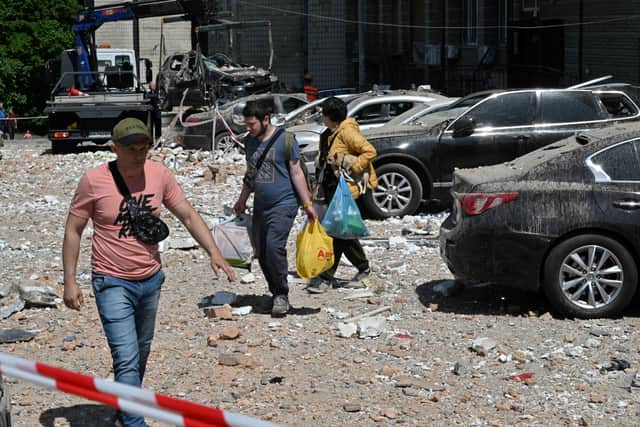 Kyiv has been hit by numerous attacks in the past month. (Credit: AFP via Getty Images)