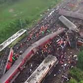 Aftermath of deadly train crash in India