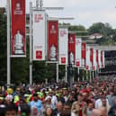 Fans make way to Wembley Stadium