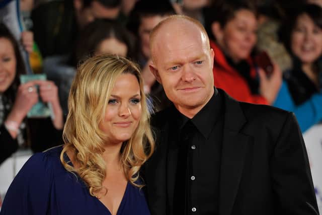 Actress Jo Joyner and actor Jake Wood attend the National Television Awards at the O2 Arena on January 26, 2011 in London, England.  (Photo by Gareth Cattermole/Getty Images)