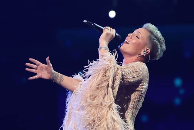 P!nk performs onstage during the 2022 American Music Awards at Microsoft Theater on November 20, 2022 in Los Angeles, California. (Photo by Emma McIntyre/Getty Images for dcp)