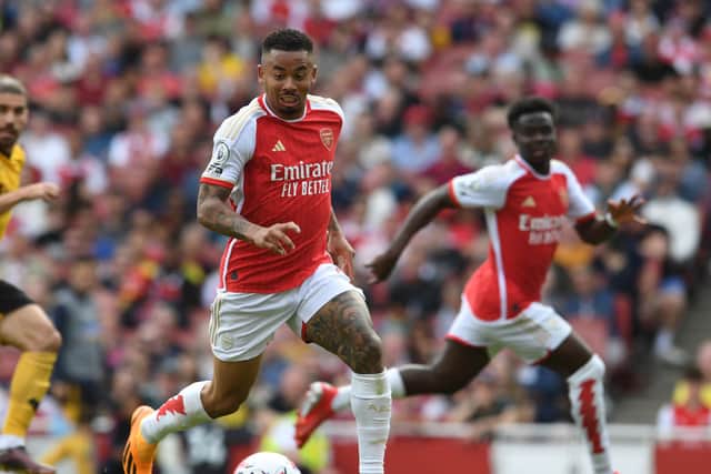 Arsenal’s Gabriel Jesus - the Gunners will now feature in FA Community Shield