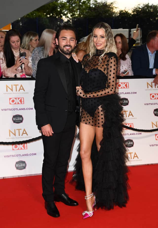 Bradley Dack and Olivia Attwood attend the National Television Awards 2021 at The O2 Arena on September 09, 2021 in London, England. (Photo by Gareth Cattermole/Getty Images)