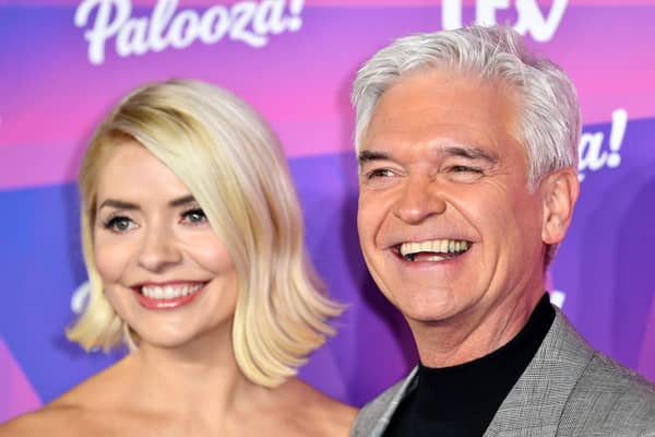 LONDON, ENGLAND - NOVEMBER 23:  Holly Willoughby and Phillip Schofield attend ITV Palooza! at The Royal Festival Hall on November 23, 2021 in London, England. (Photo by Gareth Cattermole/Getty Images)