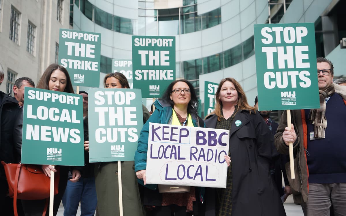 BBC local radio staff striking for 48 hours in protest at cuts