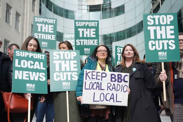 Last week some BBC local radio staff went on strike in protest at the changes 
