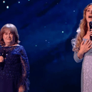 Susan Boyle returned to the BGT stage to sing Do You Hear the People Sing with the London West End cast of Les Miserables (Photo: ITV) 