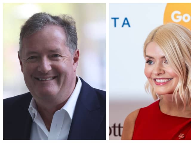 Piers Morgan defended his 'good friend' Holly Willoughby on his TalkTV show. Photographs by Getty