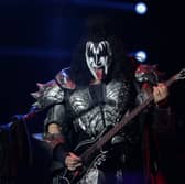 Kiss frontman Gene Simmons made a surprise appearance to watch the latest session of PMQs in the House of Commons. (Credit: AFP via Getty Images)