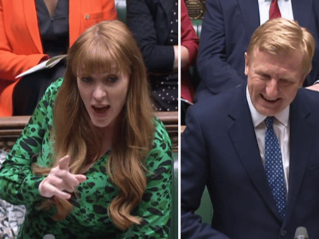 Angela Rayner and Oliver Dowden stepped in to lead this week's PMQs. (Credit: Parliament.tv)