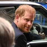 Prince Harry, Duke of Sussex, arrives to give evidence at the Mirror Group Phone hacking trial at the Rolls Building at High Court on June 7, 2023 in London, England. Prince Harry is one of several claimants in a lawsuit against Mirror Group Newspapers related to allegations of unlawful information gathering in previous decades. (Photo by Leon Neal/Getty Images)