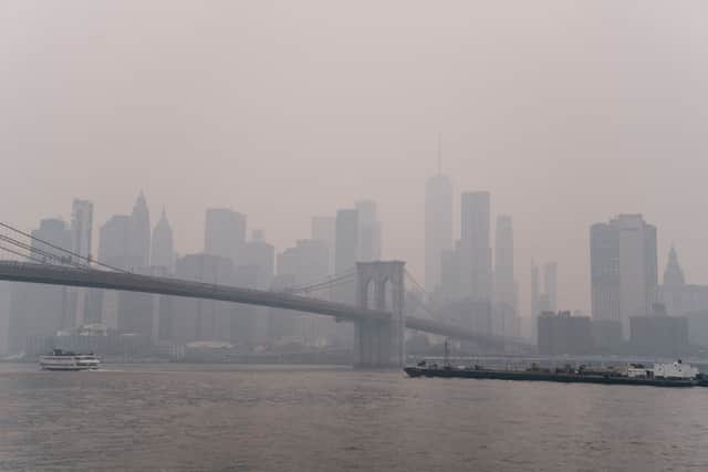 New York flights could be delayed  due to thick smoke shrouding the city (Photo: Getty Images)