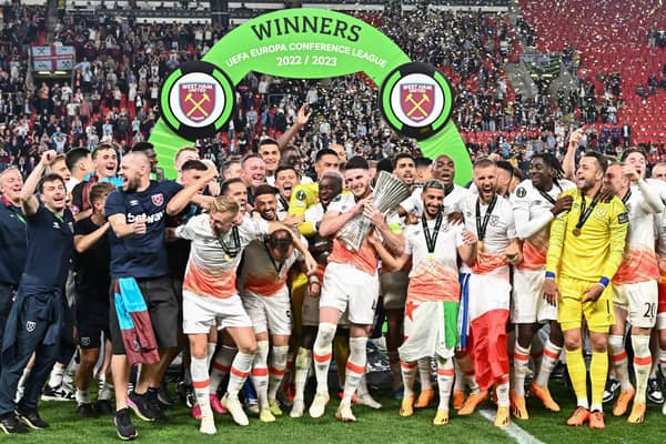 Winning the Europa Conference League ended West Ham United's near 40 year wait for a major trophy - Credit: Getty