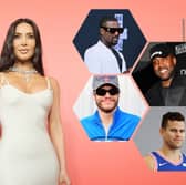 Kim Kardashian's relationship timeline from 2000 to 2023, including Kris Humphries, Kanye West and Pete Davidson.