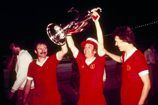 Liverpool were the first English team to win the league and European Cup in the same season. (Getty Images)