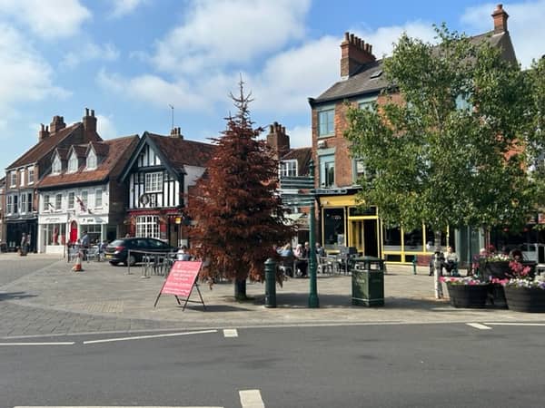 Yorkshire town forced to keep its Christmas tree up until June. Picture: SWNS