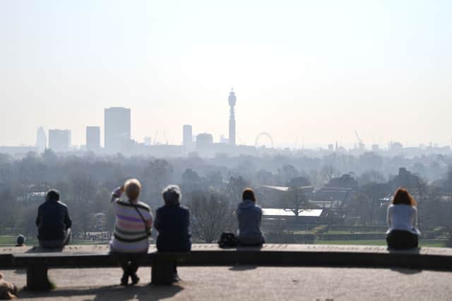High pollution alert triggered in UK as warnings issued amid 27C weather. (Photo: AFP via Getty Images) 