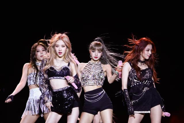 Blackpink perform at the Sahara Tent during the 2019 Coachella Valley Music And Arts Festival on April 19, 2019 in Indio, California. (Photo by Rich Fury/Getty Images for Coachella)
