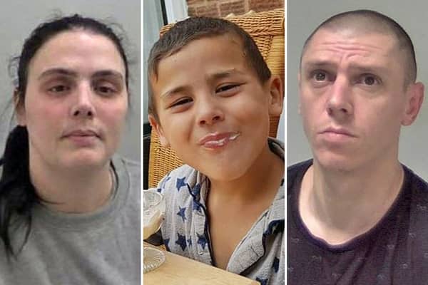 Alfie Steele, 9, was found unresponsive in a bathtub. His mother Carla Scott (left), and her partner Dirk Howell, right, have been found guilty of manslaughter and murder respectively (Image: PA/NationalWorld)