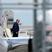Trump has arrived in Miami, where he is set to make a courthouse appearance after being charged with 37 charges relating to the mishandling of classified documents. (Credit: Getty Images)