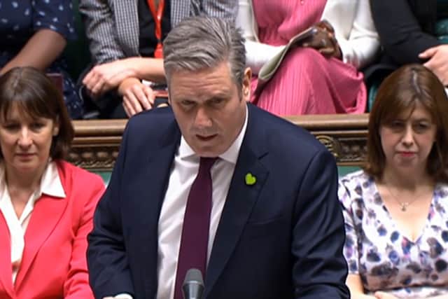 Sir Keir Starmer challenged the PM on why he approved Boris Johnson’s resignation honours list 