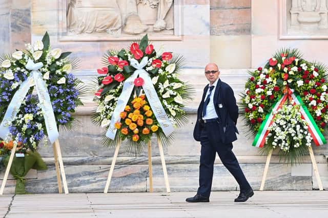 Berlusconi is set to have an unprecedented state funeral in Milan's Grand Duomo (pic:Getty) 
