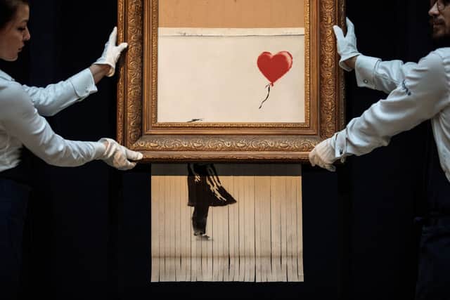Girl with Balloon by Banksy - Credit: Getty