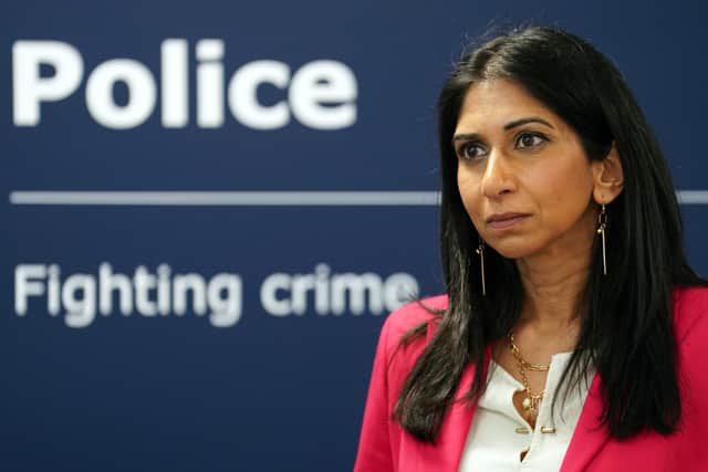 Suella Braverman said police had her full support to ‘ramp up’ the use of stop and search 