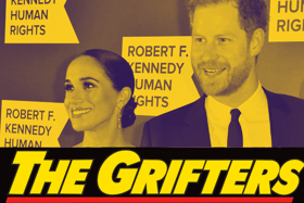 Much like the 1990 movie of the same name, Meghan and Harry have been accused of 'grifting' Spotify as part of their podcast deal (Credit: Getty Images/Miramax)