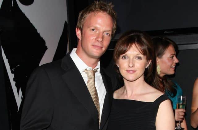 LONDON - SEPTEMBER 25: Actor Rupert Penry-Jones and his wife arrive Kuro Black Screen party at Claridge's hotel on September 25, 2007 in London, England. (Photo by MJ Kim/Getty Images For KURO Black Screen Party)