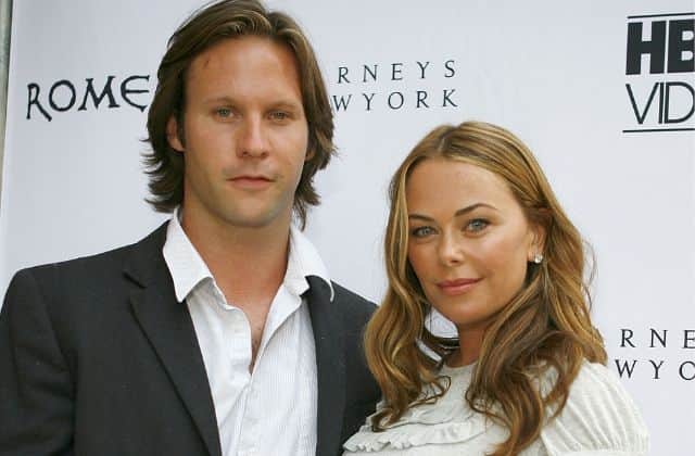 BEVERLY HILLS, CA - AUGUST 04: Actress Polly Walker (R) and actor Laurence Penri-Jones arrive at a cocktail reception to celebrate the DVD release of "Rome: The Complete Second Season" at Barney's New York on August 4, 2007 in Beverly Hills, California. (Photo by Charley Gallay/Getty Images)