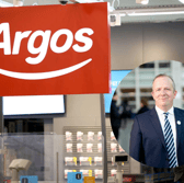 Simon Roberts (inset), the CEO for Sainsbury's, who acquired Argos in 2016 (Credit: Argos/Sainsbury's)