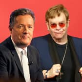 Elton John and Piers Morgan have had their ups and downs (Pic:Getty)