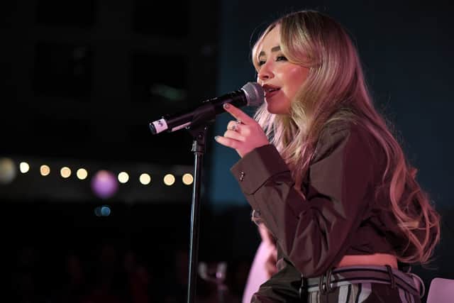 Sabrina Carpenter performs onstage at Teen Vogue Summit 2022 at Goya Studios on November 12, 2022 in Los Angeles, California. (Photo by Jon Kopaloff/Getty Images for Teen Vogue)