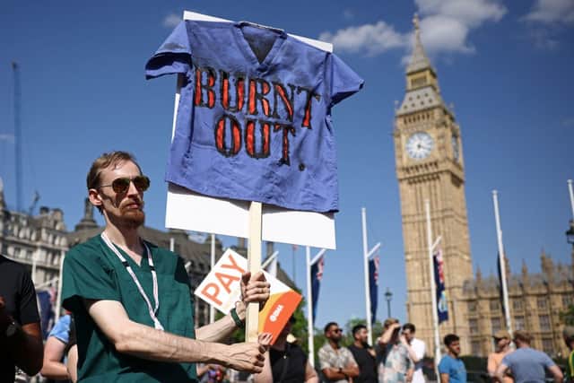 Junior doctors in England will strike for five days in July (Photo: Getty Images)