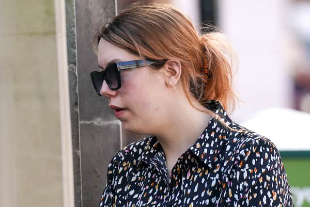 Paris Mayo outside the Worcester Crown Court, where she has been found guilty of murdering her newborn son Stanley at her parents' home in Ross-on-Wye (Photo: Jacob King/PA Wire)