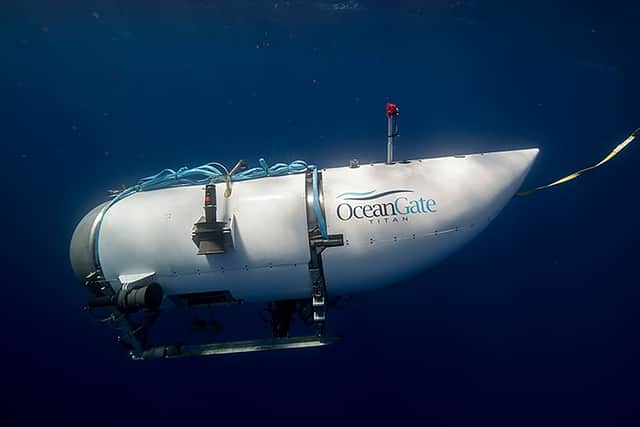 Photo issued by OceanGate Expeditions of their submersible vessel named Titan, which is used to visit the wreckage site of the Titanic. (Photo:: OceanGate Expeditions/PA Wire) 