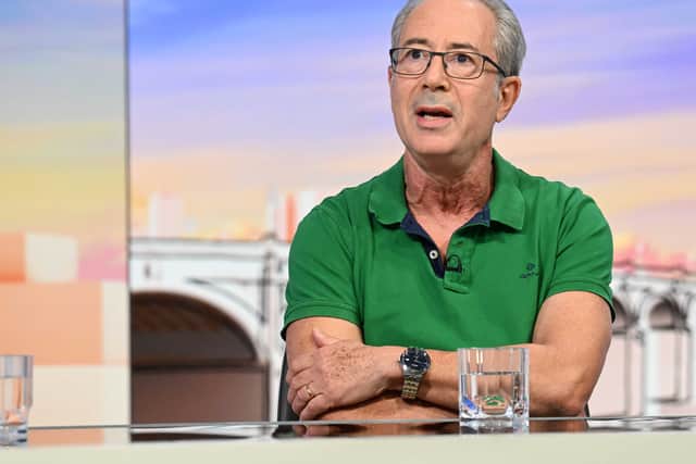 Ben Elton appearing on the BBC 1 current affairs programme, Sunday With Laura Kuenssberg (Photo: BBC)