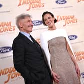 Phoebe Waller-Bridge and Harrison Ford wave goodbye to Indiana Jones in Dial of Destiny (Pic:Getty)