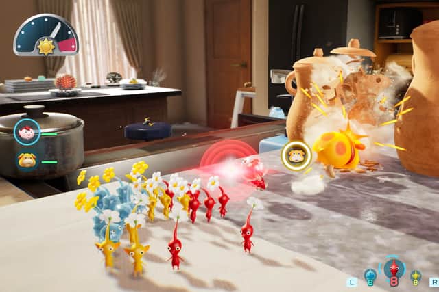 You'll need to command your army of Pikmin to explore the world and solve puzzles (Image: Nintendo)