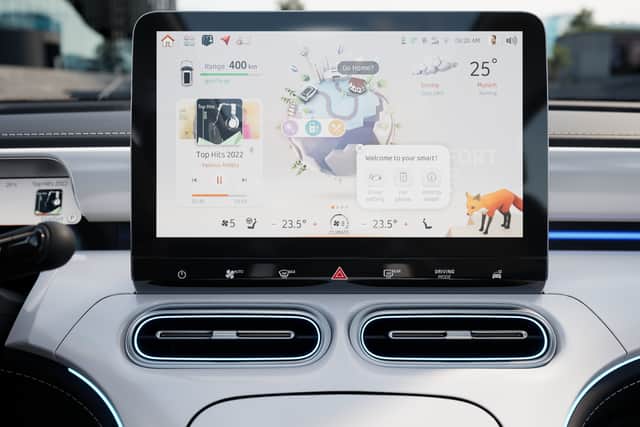 The Smart #1's users interface is unlike any other car's (Photo: Smart)