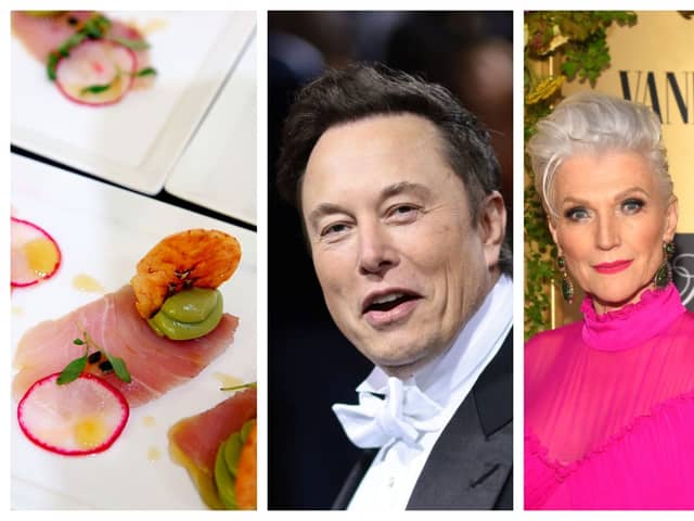 Could Elon Musk's mother Maye and tuna sashimi feature in his 52nd birthday celebration? Photographs by Getty