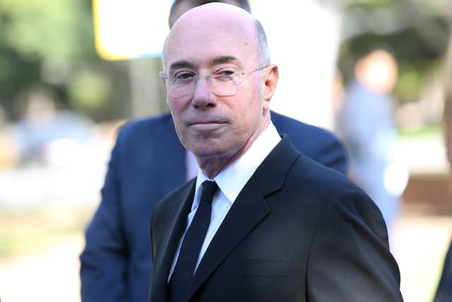 David Geffen, philanthropist and entertainment mogul, received the UCLA Medal, the highest honor bestowed by the university, during the David Geffen School of Medicine at UCLAs Hippocratic Oath Ceremony on May 30, 2014 at Westwood, California. (Photo by Imeh Akpanudosen/Getty Images for UCLA)