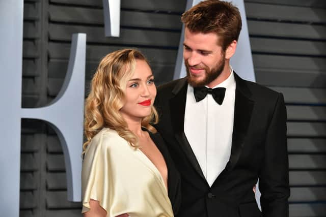Miley Cyrus and Liam Hemsworth made their debut as a couple in 2010, went on to get engaged in 2012 and split in 2016 - Credit: Getty