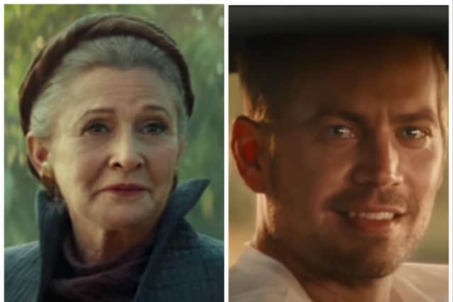 Carrie Fisher and Paul Walker both appeared in a posthumous instalment of their franchise through CGI technology