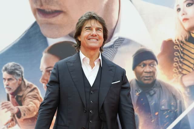 LONDON, ENGLAND - JUNE 22: Tom Cruise attends the "Mission: Impossible - Dead Reckoning Part One" UK Premiere at Odeon Luxe Leicester Square on June 22, 2023 in London, England. (Photo by Dominic Lipinski/Getty Images)