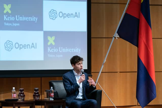 OpenAI Chief Executive Officer Sam Altman speaks during an event at Keio University on June 12, 2023 in Tokyo, Japan. Altman discussed with students at the event hosted by one of Japan's leading private universities as he expressed his intentions to open an office and broaden services in the country.  (Photo by Tomohiro Ohsumi/Getty Images)