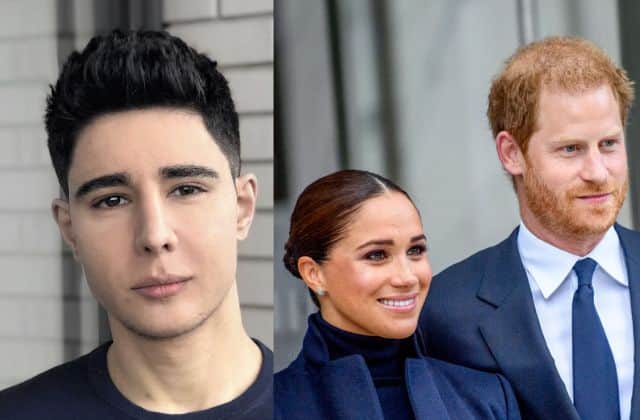Omid Scobie co-authored a book about Meghan and Harry in 2020 but how close is he to the couple? (Pic:Elle/Omid Scobie/Getty)