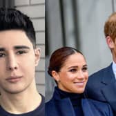 Omid Scobie co-authored a book about Meghan and Harry in 2020 but how close is he to the couple? (Pic:Elle/Omid Scobie/Getty)
